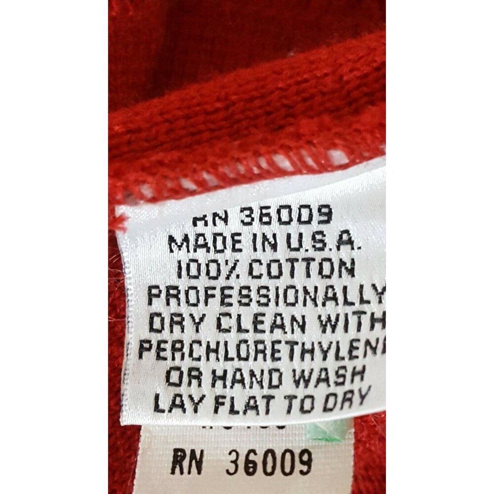 Calvin Klein Sport Vintage Red Cardigan Sweater Women’s M Button Front Long Slv - Picture 8 of 9